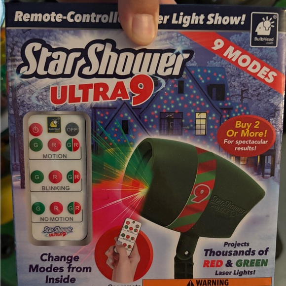 Star Shower Ultra 9 Laser Christmas Lights Projector - Picture 1 of 3